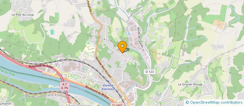 localisation de l'entreprise S.C.I. CAMELIA  VIENNE