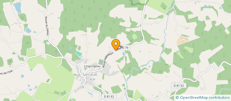 localisation de l'entreprise S.C.I. CAMILEX  SARRAZAC