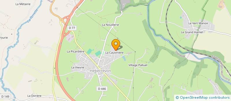 localisation de l'entreprise S.C.I. CAMP  THEREVAL