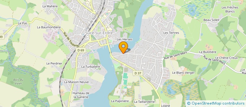 localisation de l'entreprise S.C.I. CANALETTO  SUCE-SUR-ERDRE