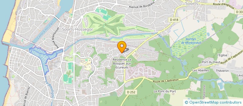 localisation de l'entreprise S.C.I. CAPFAMILY à CAPBRETON