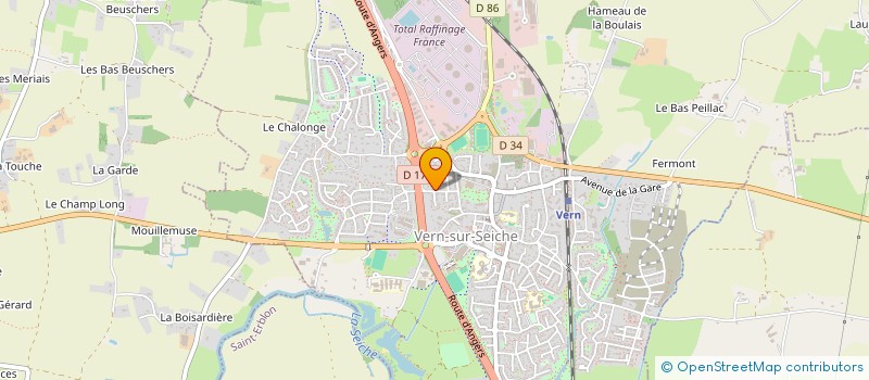 localisation de l'entreprise S.C.I. CAPITALIS 1  VERN-SUR-SEICHE