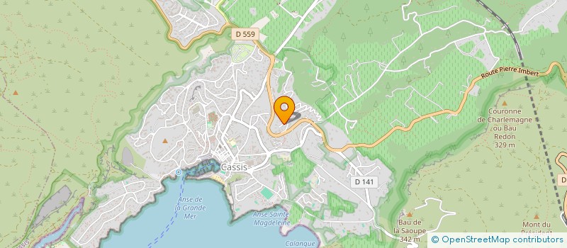 localisation de l'entreprise S.C.I. CAPSIX  CASSIS