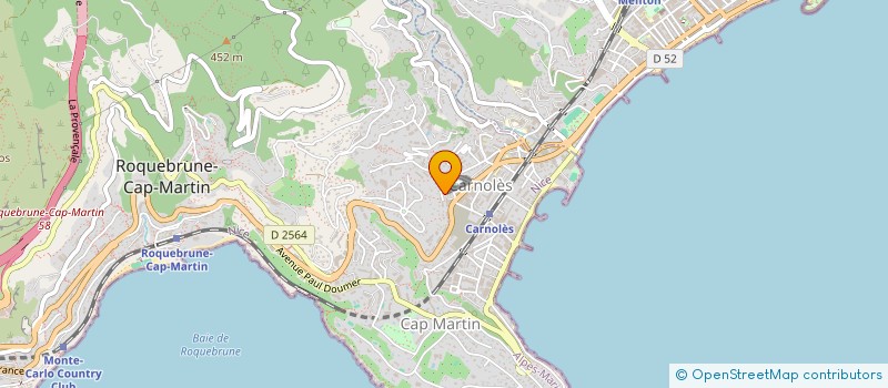 localisation de l'entreprise S.C.I. CAPUCCINO  ROQUEBRUNE-CAP-MARTIN