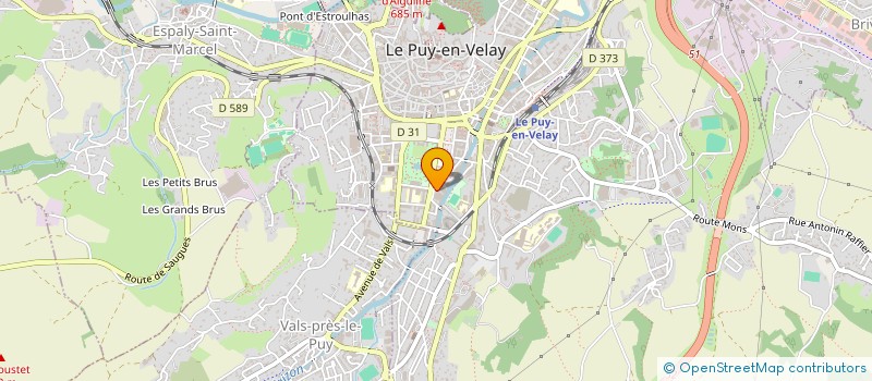 localisation de l'entreprise S.C.I. CARDIOLOGIE 43  LE PUY-EN-VELAY