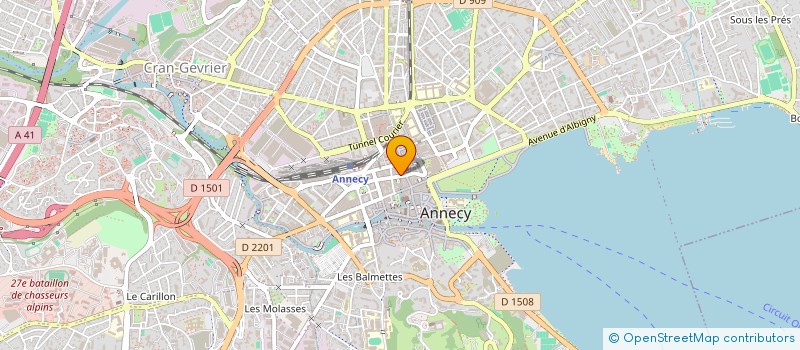 localisation de l'entreprise S.C.I. CARIBOU ARCHITECTURE APPT.1 à ANNECY