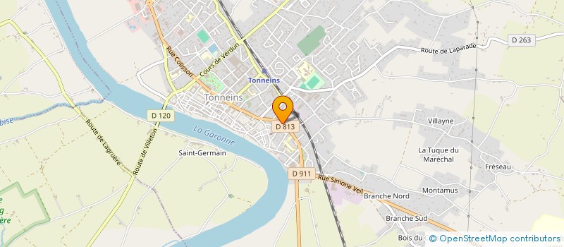 localisation de l'entreprise S.C.I. CARINE  TONNEINS