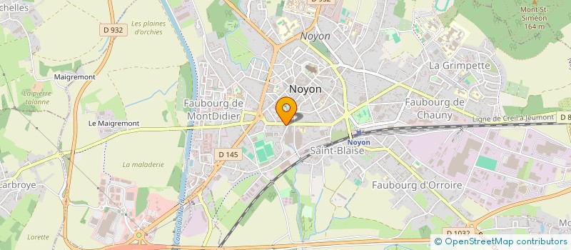 localisation de l'entreprise S.C.I. CARNOT à NOYON