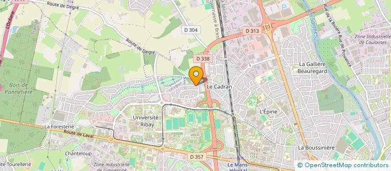 localisation de l'entreprise S.C.I. CAROLE  LE MANS