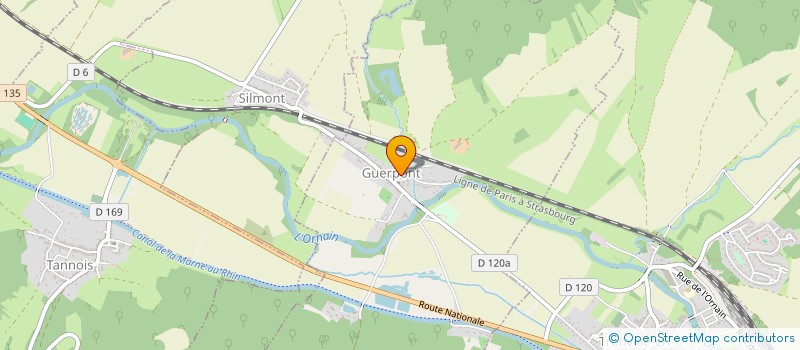 localisation de l'entreprise S.C.I CARPATES à GUERPONT