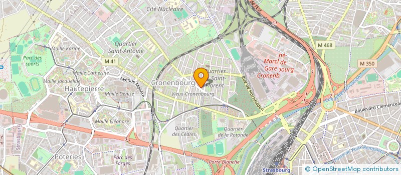 localisation de l'entreprise S.C.I. CASA HORIZONTE  STRASBOURG