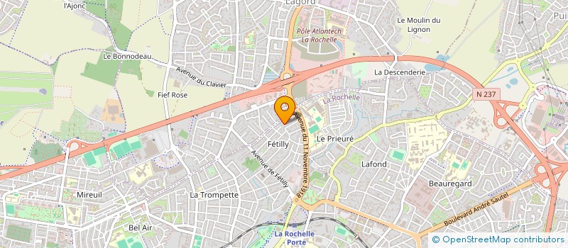 localisation de l'entreprise S.C.I. CASACHA  LA ROCHELLE