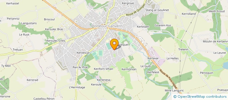 localisation de l'entreprise S.C.I. CASAME  PLONEOUR-LANVERN