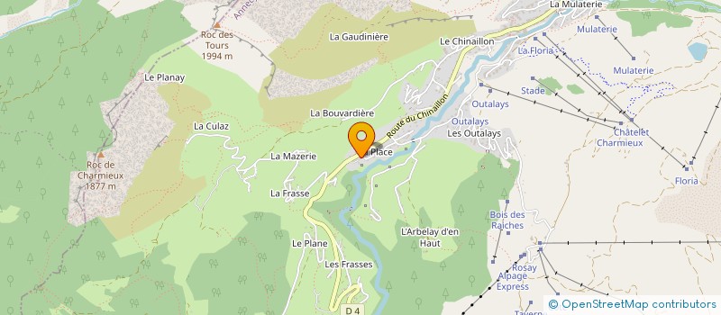 localisation de l'entreprise S.C.I. CASINA  LE GRAND-BORNAND