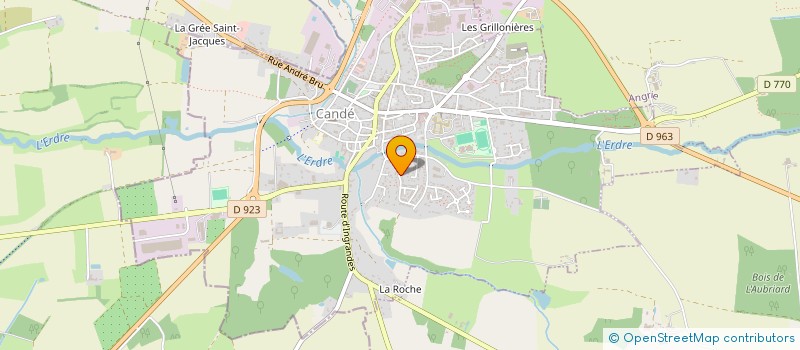 localisation de l'entreprise S.C.I CASSANDRE  VALLONS-DE-L'ERDRE