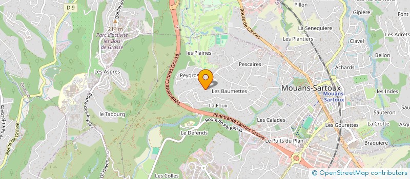 localisation de l'entreprise S.C.I. CASTAIN ROQUEFORT  MOUANS-SARTOUX