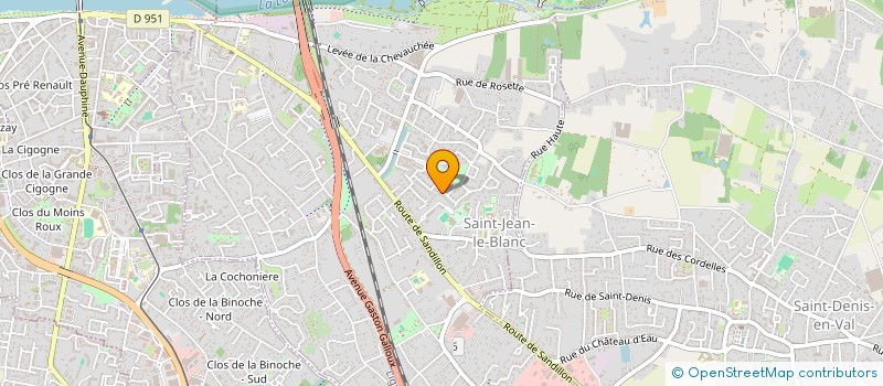 localisation de l'entreprise S.C.I CASTERA  SAINT-JEAN-LE-BLANC