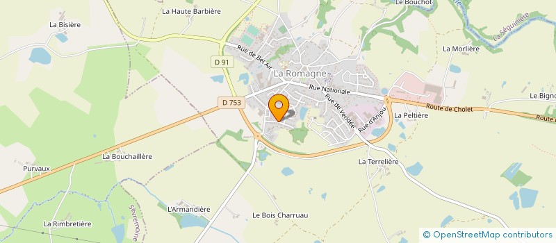 localisation de l'entreprise S.C.I. CAT-LINE  LA ROMAGNE