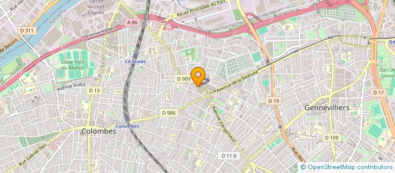 localisation de l'entreprise S.C.I. CATASCA à COLOMBES