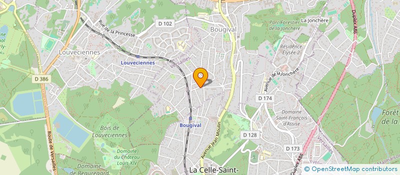 localisation de l'entreprise S.C.I CAULAINCOURT  BOUGIVAL