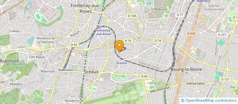 localisation de l'entreprise S.C.I. CCPR COUDRAIS à SCEAUX