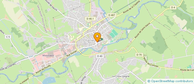 localisation de l'entreprise S.C.I. CCV  CHARLIEU