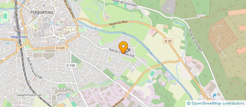 localisation de l'entreprise S.C.I CDC OBERHERGHEIM  HAGUENAU