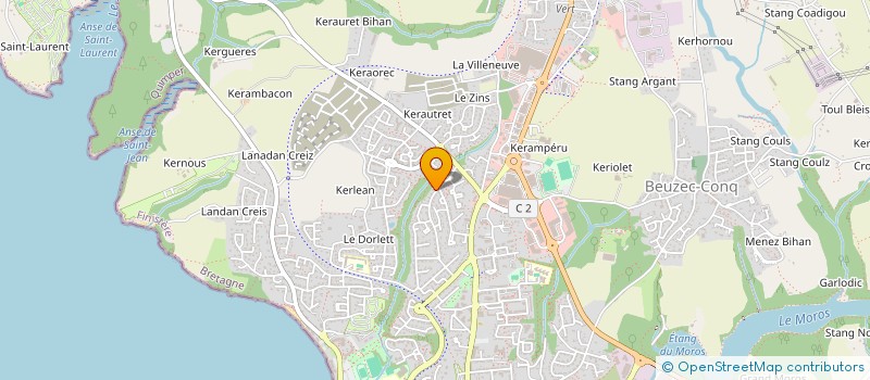 localisation de l'entreprise S.C.I CEDSYL29  CONCARNEAU