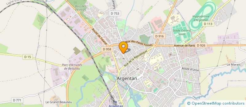 localisation de l'entreprise S.C.I. CELA à ARGENTAN