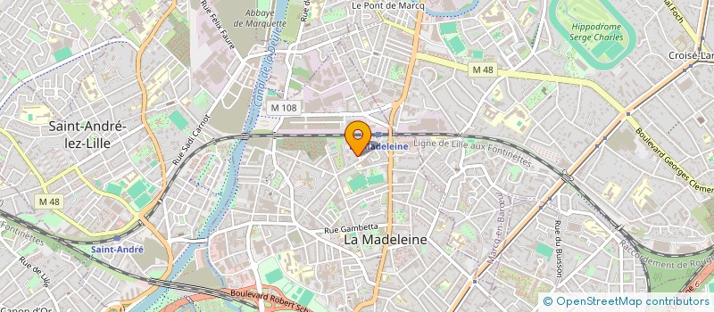 localisation de l'entreprise S.C.I. CELANGI à LA MADELEINE