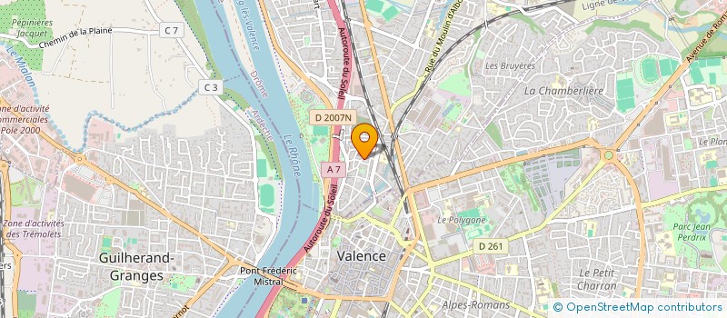 localisation de l'entreprise S.C.I. CELESTE  BOURG-LES-VALENCE