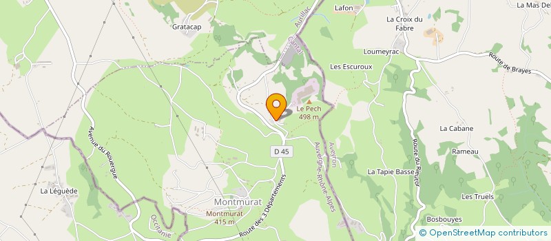 localisation de l'entreprise S.C.I. CENTRE - SUD INVESTISSEMENT à AURILLAC