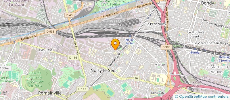 localisation de l'entreprise S.C.I. CERAN à NOISY-LE-SEC