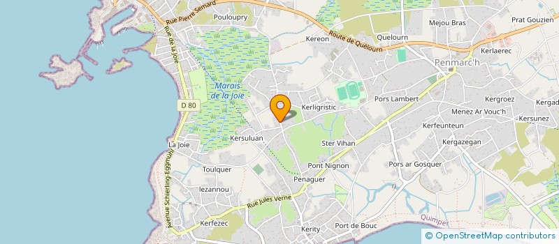 localisation de l'entreprise S.C.I. CEROJONO  PENMARCH