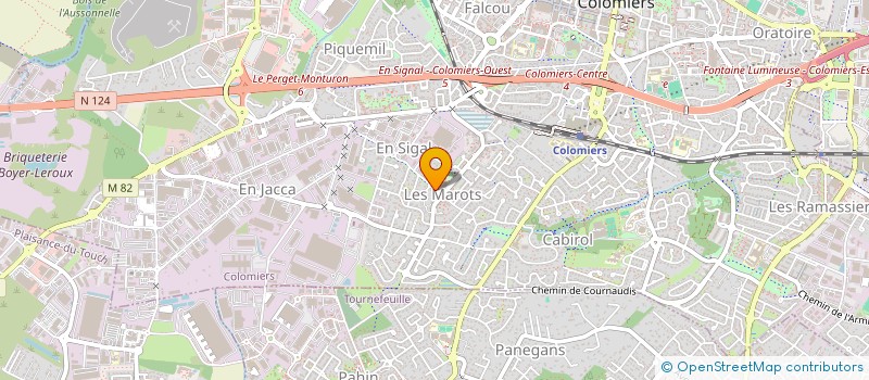 localisation de l'entreprise S.C.I. CEVCOL à COLOMIERS