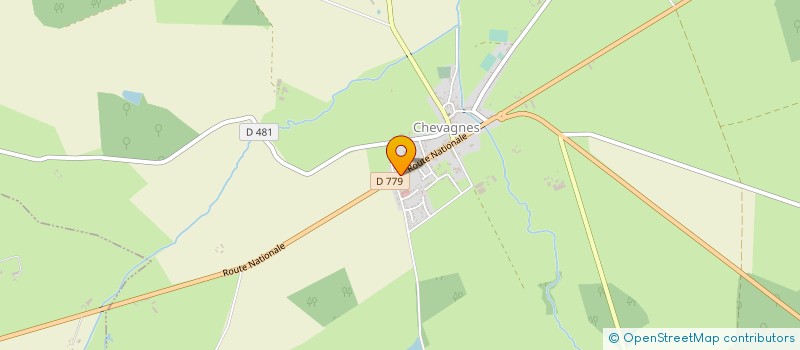 localisation de l'entreprise S.C.I. CHAMPENOIS  CHEVAGNES