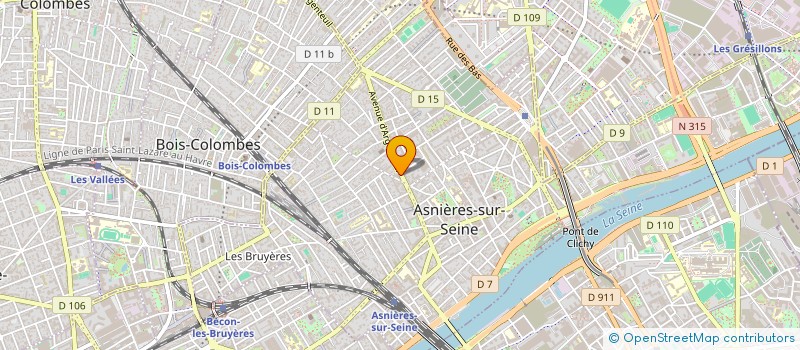 localisation de l'entreprise S.C.I CHANCE à ASNIERES-SUR-SEINE