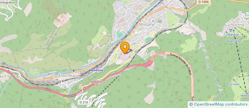 localisation de l'entreprise S.C.I CHARPTENTE FERNANDES ET FILS  MODANE