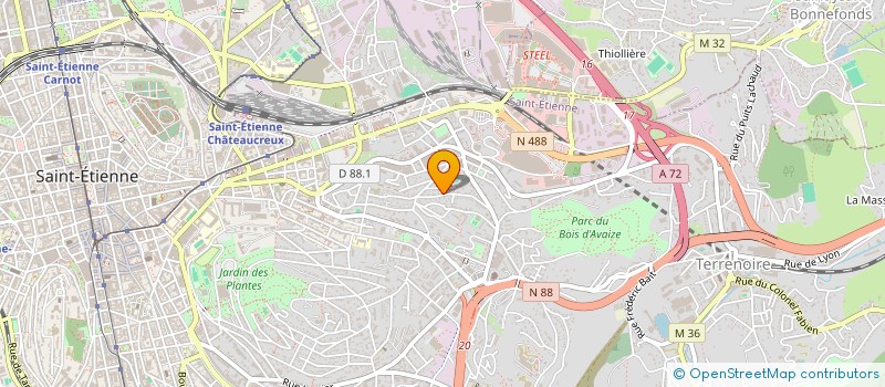 localisation de l'entreprise S.C.I CHATARD  SAINT-ETIENNE