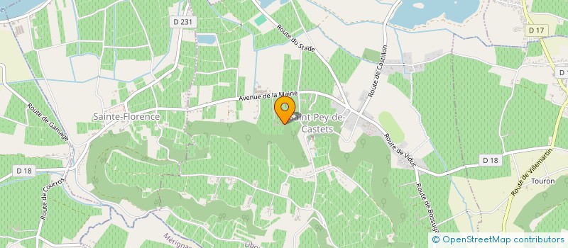 localisation de l'entreprise S.C.I. CHATEAU GAMAGE  SAINT-PEY-DE-CASTETS