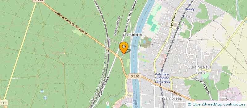 localisation de l'entreprise S.C.I. CHATEAU MARVY  SAMOIS-SUR-SEINE