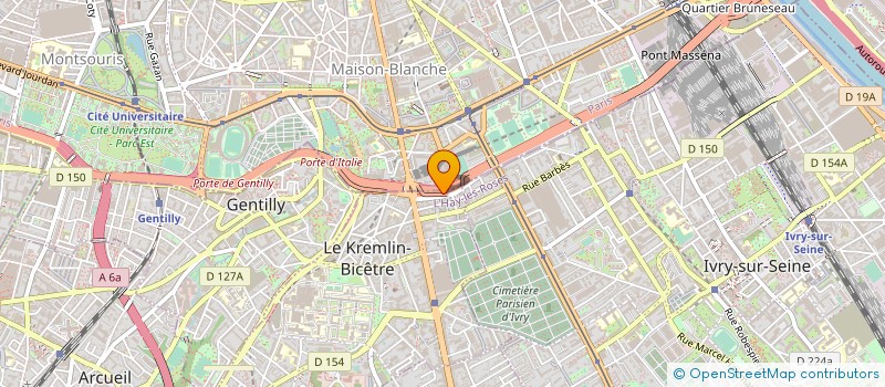 localisation de l'entreprise S.C. I CHATEAU MASSENA REP PAR SA SCIC à LE KREMLIN-BICETRE