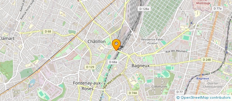 localisation de l'entreprise S.C.I. CHATILLON à BAGNEUX