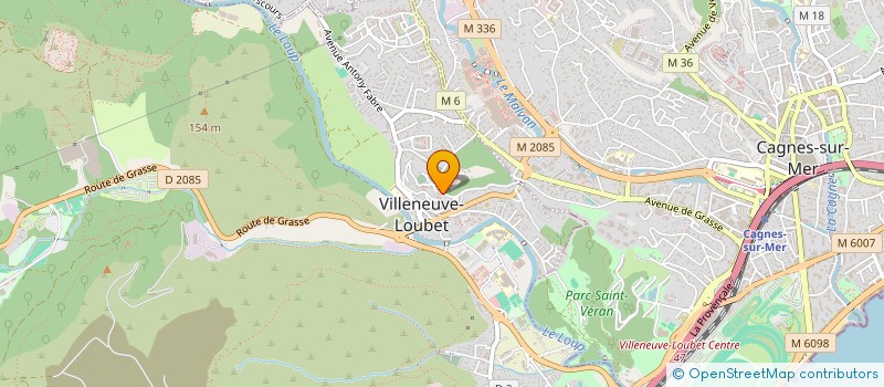 localisation de l'entreprise S.C.I. CHATRE à VILLENEUVE-LOUBET