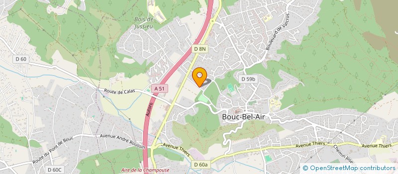 localisation de l'entreprise S.C.I. CHAZOTTES à BOUC-BEL-AIR