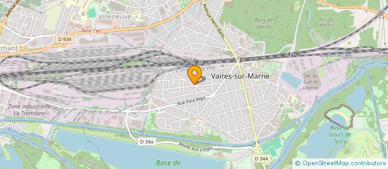 localisation de l'entreprise S.C.I. CHELNI  VAIRES-SUR-MARNE