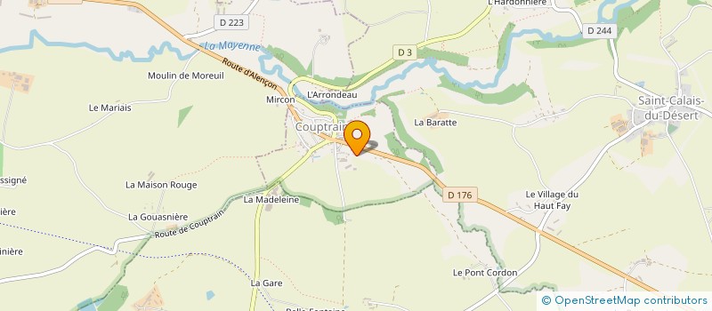 localisation de l'entreprise S.C.I. CHEMIN DU FRESNEAU  COUPTRAIN