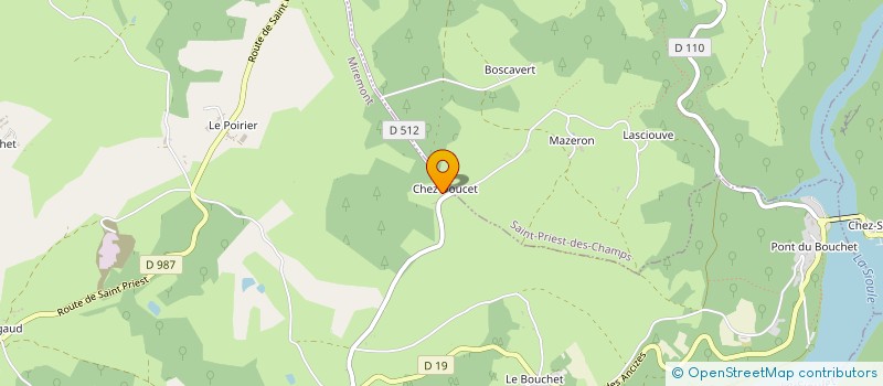 localisation de l'entreprise S.C.I. CHEZ PIERRE  MIREMONT