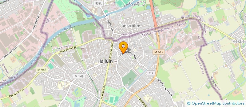 localisation de l'entreprise S.C.I CHIBRAZ  HALLUIN