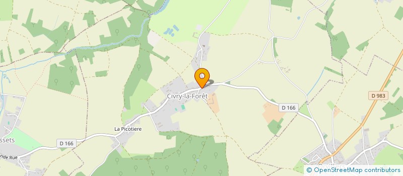 localisation de l'entreprise S.C.I. CHICHEE  CIVRY-LA-FORET